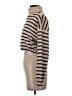 Lulus 100% Cotton Stripes Tan Turtleneck Sweater Size S - photo 5