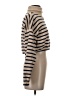 Lulus 100% Cotton Stripes Tan Turtleneck Sweater Size S - photo 4