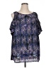Avenue 100% Polyester Blue Sleeveless Blouse Size 16 Plus - photo 1