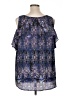 Avenue 100% Polyester Blue Sleeveless Blouse Size 16 Plus - photo 2