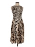 Marc Cain 100% Polyester Animal Print Tan Cocktail Dress Size (N3) - photo 1