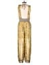 Free People 100% Viscose Paisley Yellow Jumpsuit Size XS - photo 2