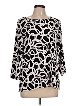 Jm Collection 3/4 Sleeve T Shirt