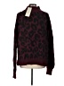 Sweaty Betty Animal Print Burgundy Pullover Sweater Size L - photo 2