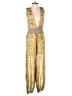 Free People 100% Viscose Paisley Yellow Jumpsuit Size XS - photo 1