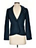 Elevenses Chevron-herringbone Blue Wool Blazer Size 4 - photo 1