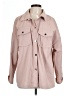 Emery Rose 100% Polyester Houndstooth Pink Long Sleeve Blouse Size L - photo 1