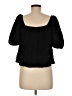 Old Navy Black Short Sleeve Blouse Size M - photo 2
