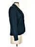 Elevenses Chevron-herringbone Blue Wool Blazer Size 4 - photo 4