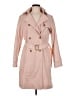 Cole Haan Pink Trenchcoat Size M - photo 1