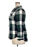 Merona 100% Rayon Plaid Green Long Sleeve Button-Down Shirt Size XXL - photo 5