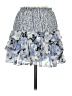 LoveShackFancy Floral Blue Silk Skirt Size XS - photo 2