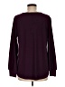 White Birch Burgundy Long Sleeve Blouse Size M - photo 2