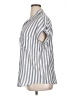 MTS 100% Rayon Stripes Gray Silver Sleeveless Button-Down Shirt Size 1X - photo 5