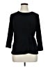 Kasper Black 3/4 Sleeve Top Size 1X - photo 1