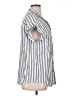 MTS 100% Rayon Stripes Gray Silver Sleeveless Button-Down Shirt Size 1X - photo 4