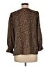 Tuckernuck Animal Print Brown Long Sleeve Blouse Size M - photo 2