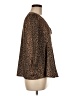Tuckernuck Animal Print Brown Long Sleeve Blouse Size M - photo 4