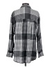 Pilcro Plaid Checkered-gingham Gray Long Sleeve Blouse Size S - photo 2