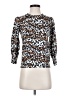 Minnie Rose Animal Print Brown Pullover Sweater Size S - photo 1