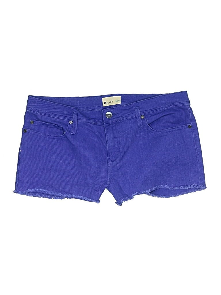 Pre-owned Roxy Denim Shorts In Blue