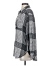 Pilcro Plaid Checkered-gingham Gray Long Sleeve Blouse Size S - photo 5