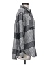 Pilcro Plaid Checkered-gingham Gray Long Sleeve Blouse Size S - photo 4