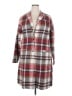 Unbranded Plaid Burgundy Coat Size XXL - photo 1