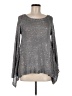 Boston Proper 100% Polyester Metallic Silver Pullover Sweater Size M - photo 1