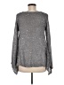 Boston Proper 100% Polyester Metallic Silver Pullover Sweater Size M - photo 2