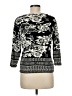 Take Two 100% Cotton Floral Black Pullover Sweater Size M - photo 2