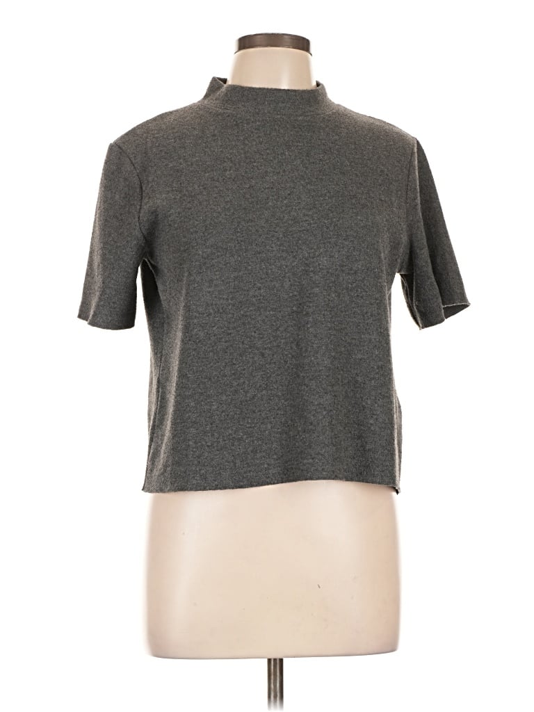 Pre-owned Zara Turtleneck Sweater In Gray