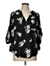 Torrid 100% Polyester Black 3/4 Sleeve Blouse Size Lg Plus (0) - photo 1