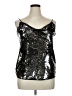 WD.NY 100% Polyester Silver Tank Top Size XL - photo 1