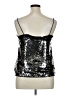 WD.NY 100% Polyester Silver Tank Top Size XL - photo 2