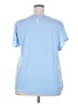 Ann Taylor 100% Polyester Blue Short Sleeve Top Size XXL - photo 2