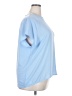 Ann Taylor 100% Polyester Blue Short Sleeve Top Size XXL - photo 4