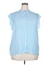Ann Taylor Blue Sleeveless Blouse Size XXL - photo 1