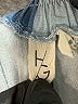 Happily Grey Stripes Blue Linen Pants Size S - photo 7