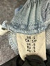 Happily Grey Stripes Blue Linen Pants Size S - photo 8