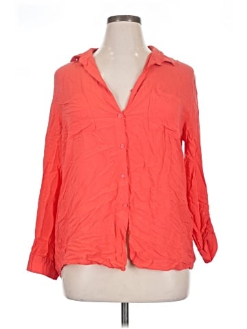 Ambiance Apparel 3/4 Sleeve Button-Down Shirt (view 1)