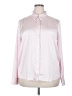Ann Taylor 100% Polyester Color Block Pink Long Sleeve Blouse Size XXL - photo 1