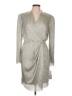 Nicole Miller 100% Polyester Metallic Silver Cocktail Dress Size 12 - photo 1