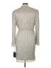 Nicole Miller 100% Polyester Metallic Silver Cocktail Dress Size 12 - photo 2