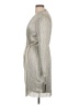 Nicole Miller 100% Polyester Metallic Silver Cocktail Dress Size 12 - photo 5