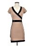 Derek Heart Color Block Tan Casual Dress Size S - photo 1
