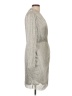 Nicole Miller 100% Polyester Metallic Silver Cocktail Dress Size 12 - photo 4