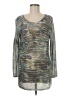Nic + Zoe Metallic Silver Pullover Sweater Size M - photo 1