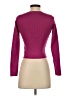 Happily Grey 100% Polyester Burgundy Cardigan Size S - photo 2