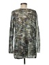Nic + Zoe Metallic Silver Pullover Sweater Size M - photo 2